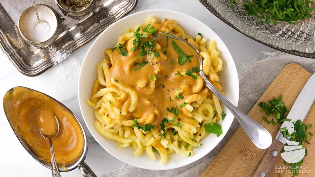 Spätzle mit Soße vom Kinder-Menü im Japengo Steakhouse Tübingen